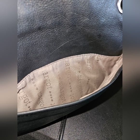 Margot Kari Anthropoloigie Black Leather Crossbody Bag - Picture 7 of 7